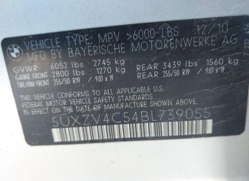 Photo 9 of 2011 Bmw X5 XDRIVE35I/XDRIVE35I PREMIUM/XDRIVE35I SPORT ACTIVITY (VIN 5UXZV4C54BL739055)