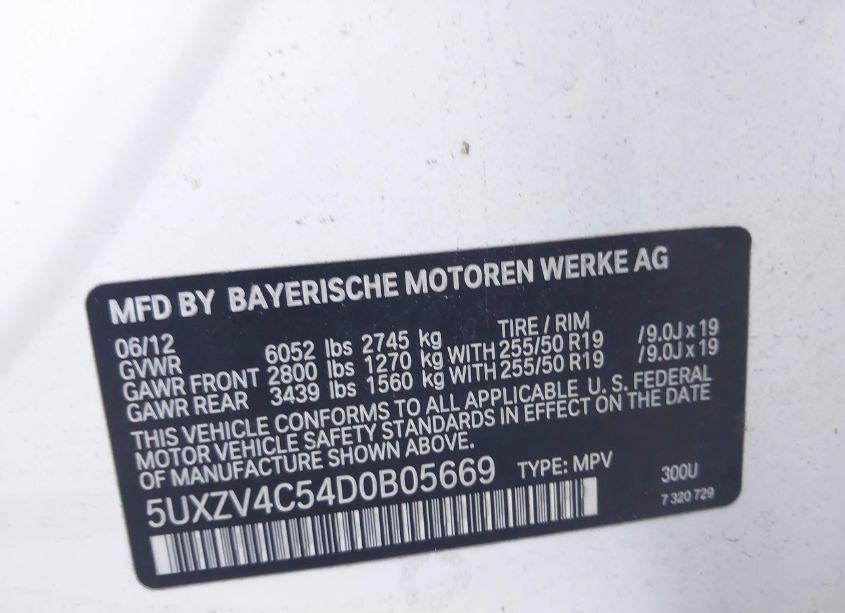 Photo 9 of 2013 Bmw X5 XDRIVE35I/XDRIVE35I PREMIUM/XDRIVE35I SPORT ACTIVITY (VIN 5UXZV4C54D0B05669)