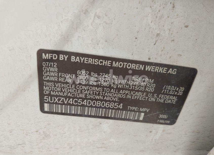 Photo 9 of 2013 Bmw X5 XDRIVE35I/XDRIVE35I PREMIUM/XDRIVE35I SPORT ACTIVITY (VIN 5UXZV4C54D0B06854)