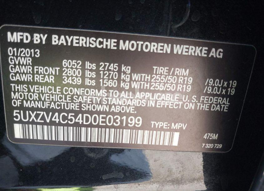 Photo 9 of 2013 Bmw X5 N/A (VIN 5UXZV4C54D0E03199)