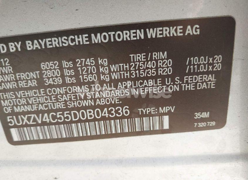 Photo 9 of 2013 Bmw X5 XDRIVE35I/XDRIVE35I PREMIUM/XDRIVE35I SPORT ACTIVITY (VIN 5UXZV4C55D0B04336)