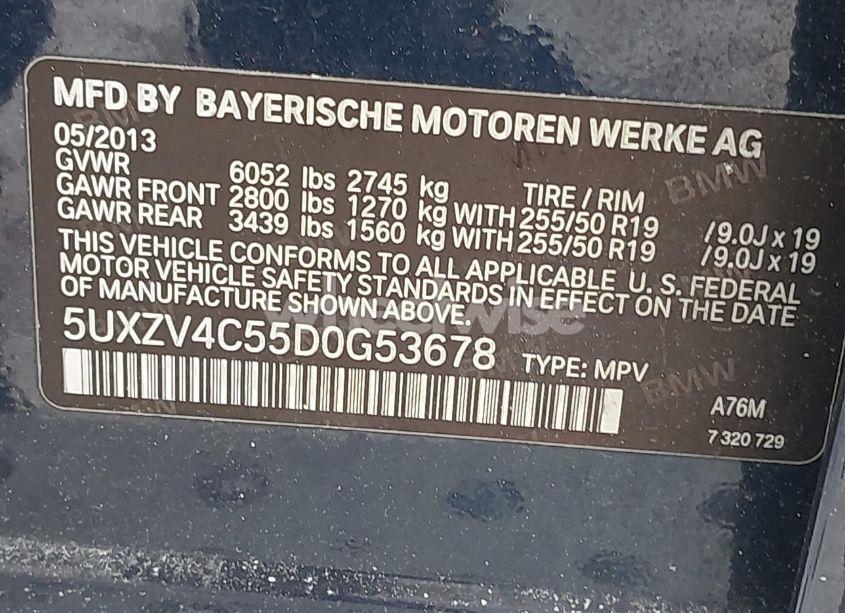 Photo 9 of 2013 Bmw X5 XDRIVE35I/XDRIVE35I PREMIUM/XDRIVE35I SPORT ACTIVITY (VIN 5UXZV4C55D0G53678)