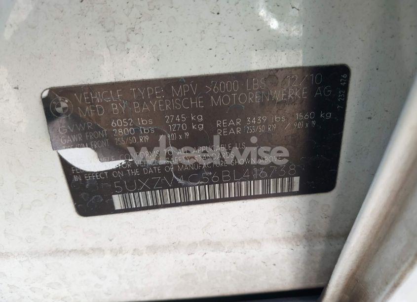 Photo 9 of 2011 Bmw X5 XDRIVE35I/XDRIVE35I PREMIUM/XDRIVE35I SPORT ACTIVITY (VIN 5UXZV4C56BL416738)