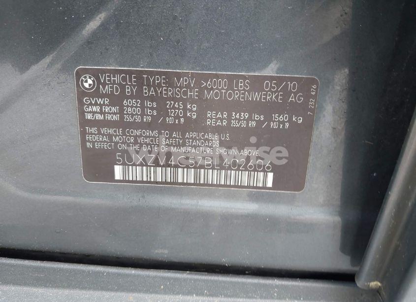 Photo 9 of 2011 Bmw X5 XDRIVE35I/XDRIVE35I PREMIUM/XDRIVE35I SPORT ACTIVITY (VIN 5UXZV4C57BL402606)