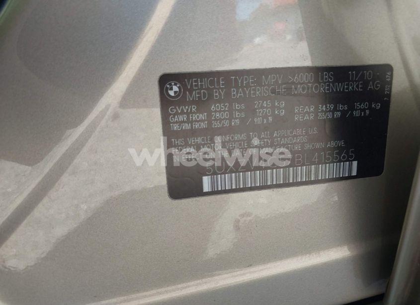 Photo 9 of 2011 Bmw X5 XDRIVE35I/XDRIVE35I PREMIUM/XDRIVE35I SPORT ACTIVITY (VIN 5UXZV4C57BL415565)