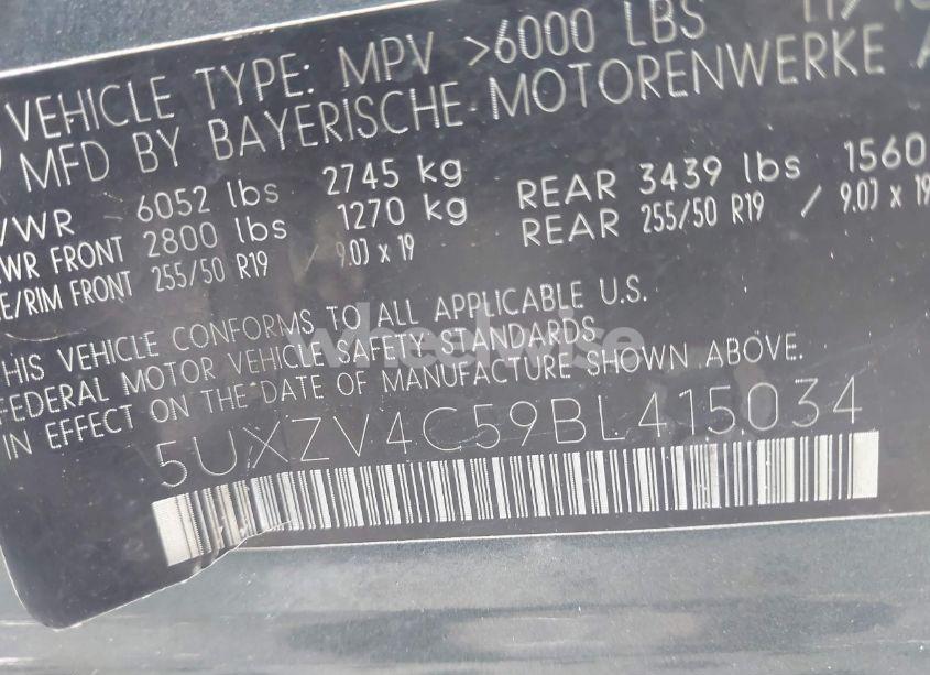 Photo 9 of 2011 Bmw X5 XDRIVE35I/XDRIVE35I PREMIUM/XDRIVE35I SPORT ACTIVITY (VIN 5UXZV4C59BL415034)