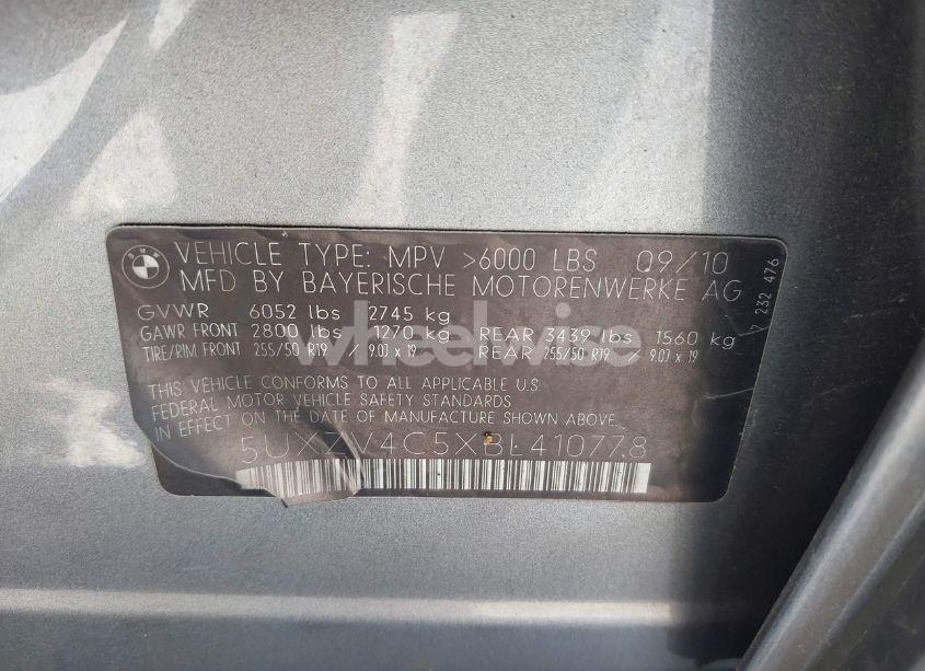 Photo 9 of 2011 Bmw X5 XDRIVE35I/XDRIVE35I PREMIUM/XDRIVE35I SPORT ACTIVITY (VIN 5UXZV4C5XBL410778)