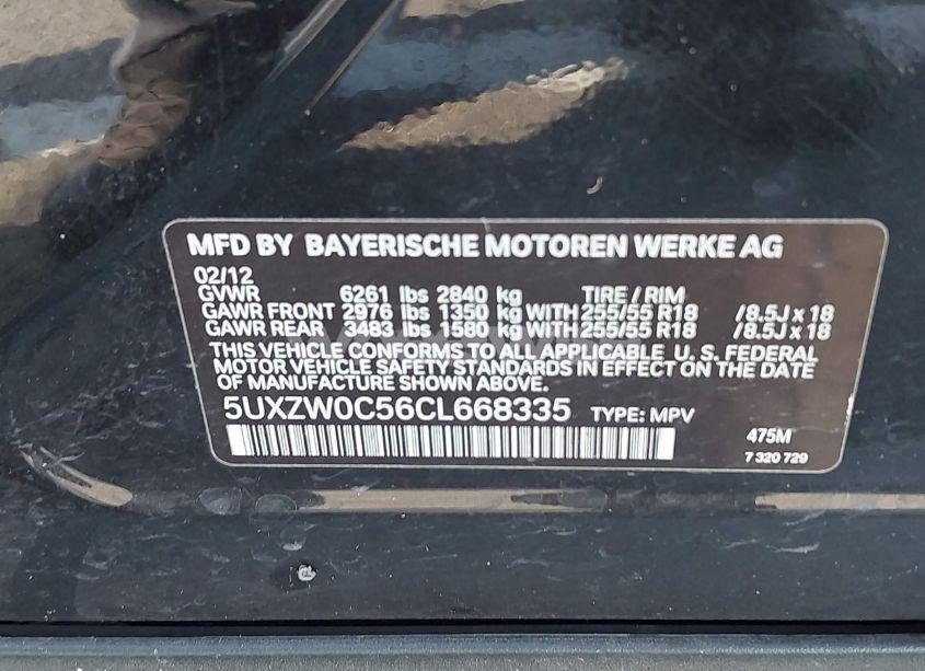 Photo 9 of 2012 Bmw X5 XDRIVE35D (VIN 5UXZW0C56CL668335)