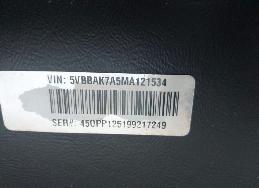 Photo 9 of 2021 Tiffin Motorhomes INC ALLEGRO BUS (VIN 5VBBAK7A5MA121534)