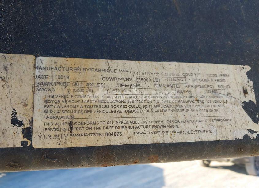 Photo 9 of 2019 Kaufman Trailers UNKNOWN (VIN 5VGFE4732KL004623)