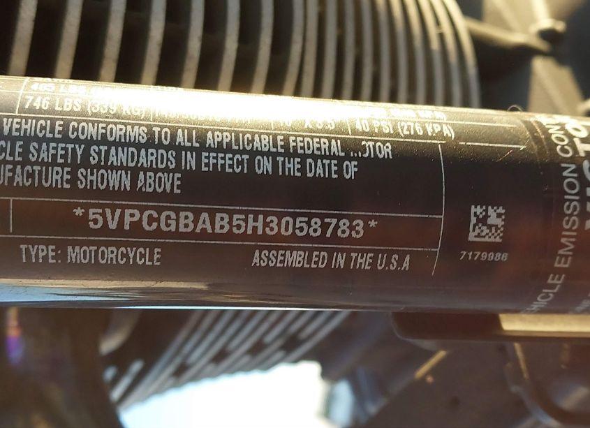 Photo 10 of 2017 Victory Motorcycles GUNNER (VIN 5VPCGBAB5H3058783)