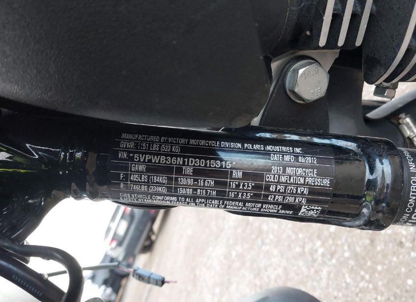 Photo 10 of 2013 Victory Motorcycles HIGH-BALL (VIN 5VPWB36N1D3015315)