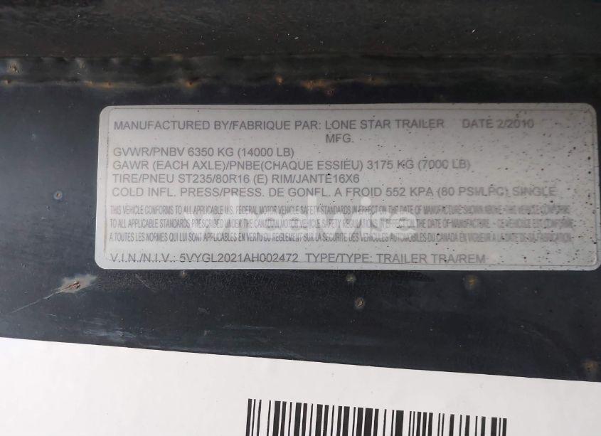 Photo 9 of 2010 Lonest (VIN 5VYGL2021AH002472)