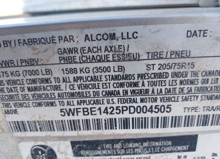 Photo 9 of 2023 Alcom, Llc EZEC7X14 (VIN 5WFBE1425PD004505)