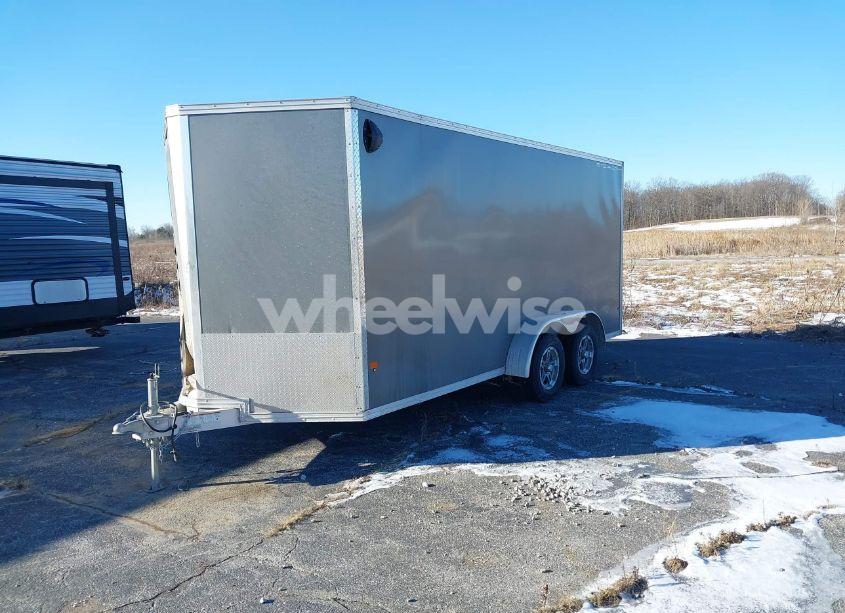 Photo 2 of 2019 Alcom Trailers 7X16 ENCLOSED CARGO (VIN 5WFBE1627KW094315)