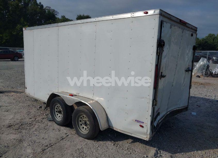 Photo 3 of 2018 Freedom 7x14/ 8FT TALL WHITE FREEDOM TRAILER (VIN 5WKBE1426J1051021)