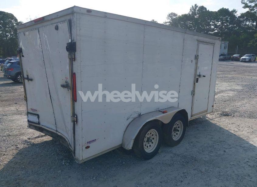 Photo 4 of 2018 Freedom 7x14/ 8FT TALL WHITE FREEDOM TRAILER (VIN 5WKBE1426J1051021)