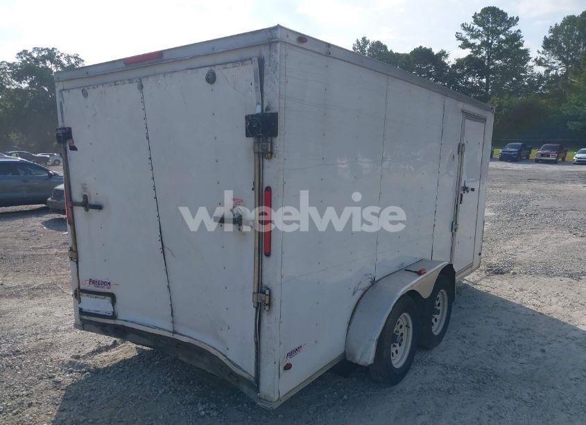 Photo 6 of 2018 Freedom 7x14/ 8FT TALL WHITE FREEDOM TRAILER (VIN 5WKBE1426J1051021)