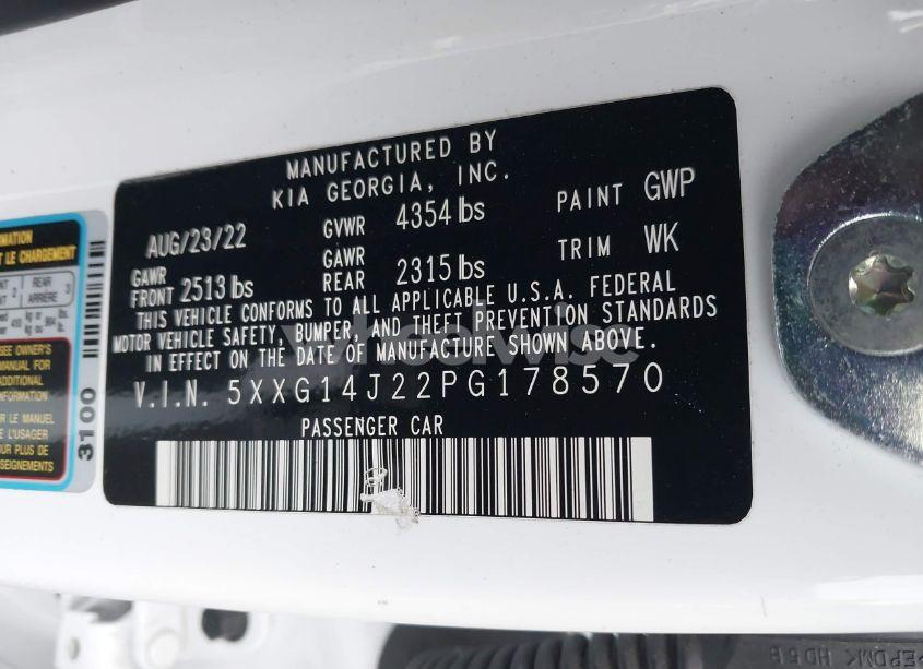 Photo 9 of 2023 Kia K5 LXS (VIN 5XXG14J22PG178570)