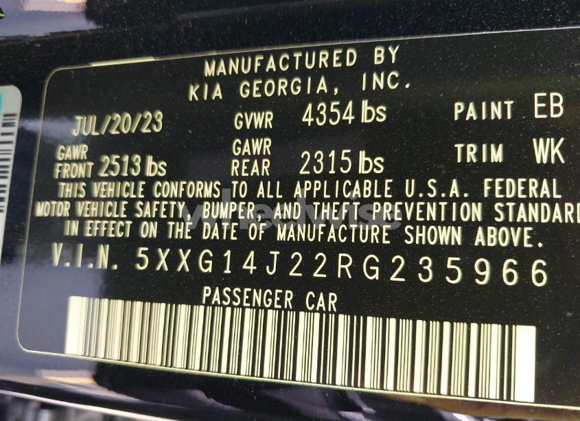 Photo 9 of 2024 Kia K5 LXS (VIN 5XXG14J22RG235966)