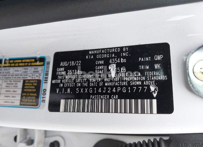 Photo 9 of 2023 Kia K5 LXS (VIN 5XXG14J24PG177713)