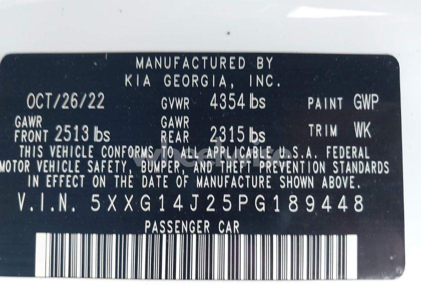 Photo 9 of 2023 Kia K5 LXS (VIN 5XXG14J25PG189448)