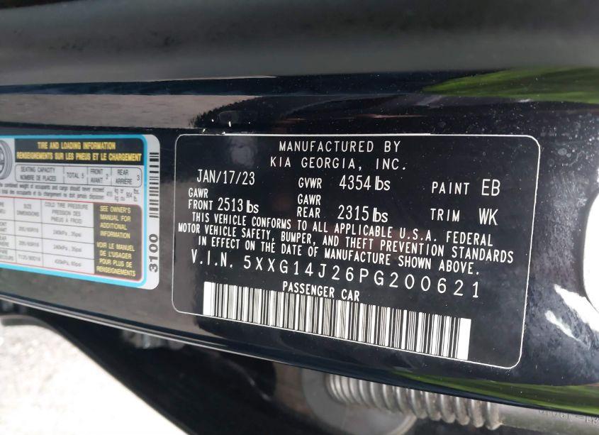 Photo 9 of 2023 Kia K5 LXS (VIN 5XXG14J26PG200621)