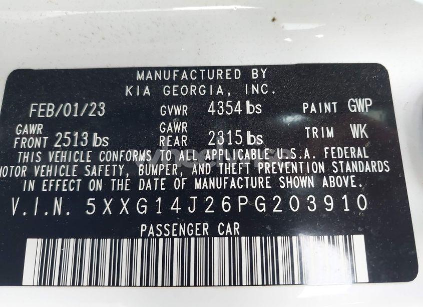 Photo 9 of 2023 Kia K5 LXS (VIN 5XXG14J26PG203910)