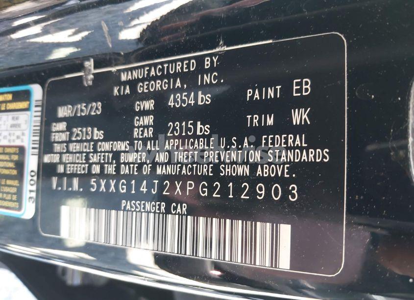 Photo 9 of 2023 Kia K5 LXS (VIN 5XXG14J2XPG212903)