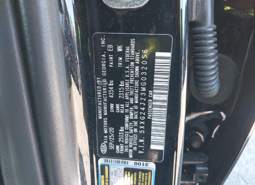 Photo 9 of 2021 Kia K5 LX (VIN 5XXG24J23MG032056)