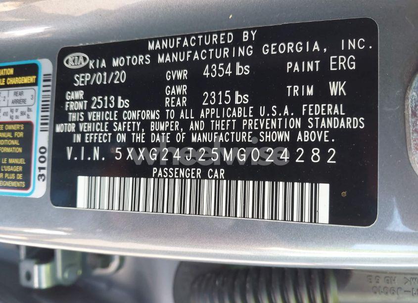 Photo 9 of 2021 Kia K5 LX (VIN 5XXG24J25MG024282)