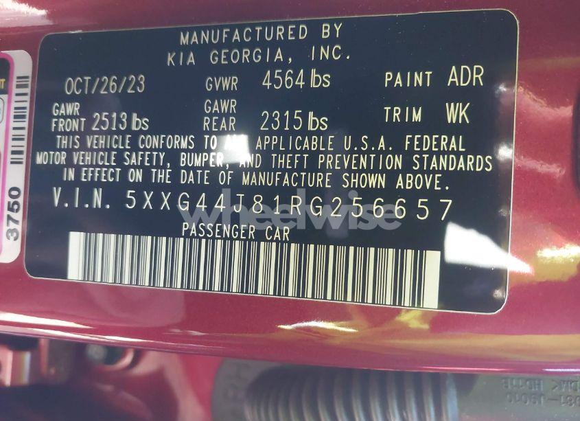 Photo 9 of 2024 Kia K5 GT (VIN 5XXG44J81RG256657)