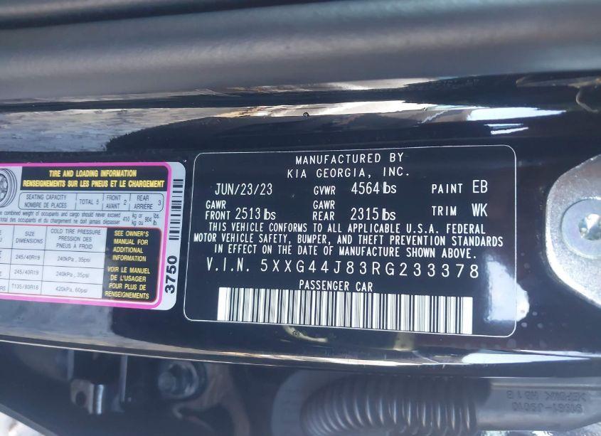 Photo 9 of 2024 Kia K5 GT (VIN 5XXG44J83RG233378)