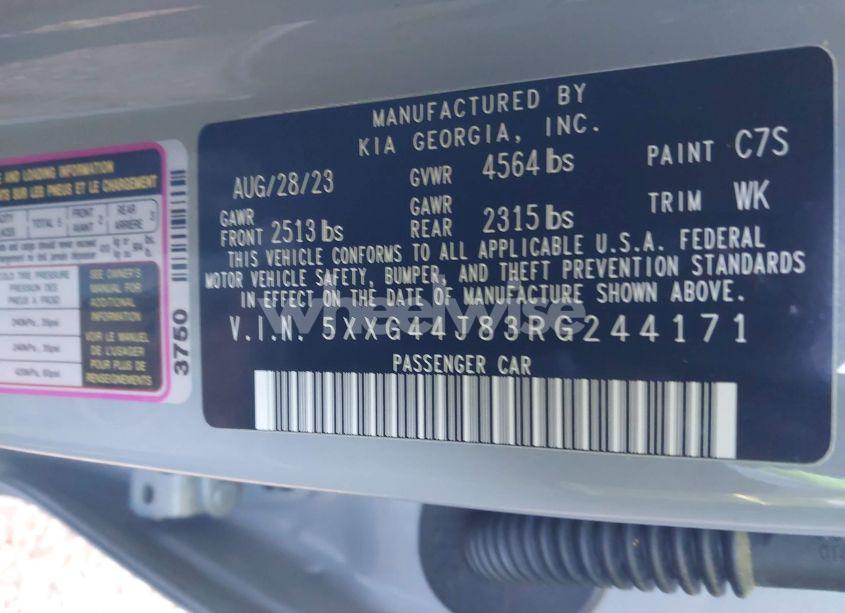Photo 9 of 2024 Kia K5 GT (VIN 5XXG44J83RG244171)