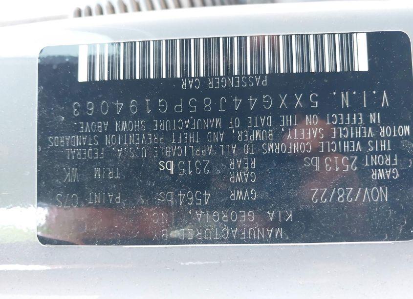 Photo 9 of 2023 Kia K5 GT (VIN 5XXG44J85PG194063)