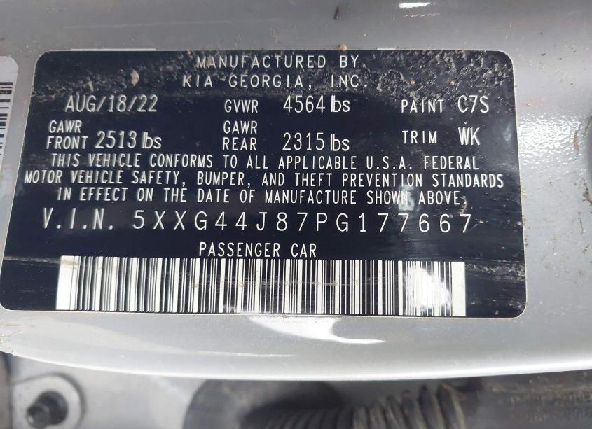 Photo 9 of 2023 Kia K5 GT (VIN 5XXG44J87PG177667)