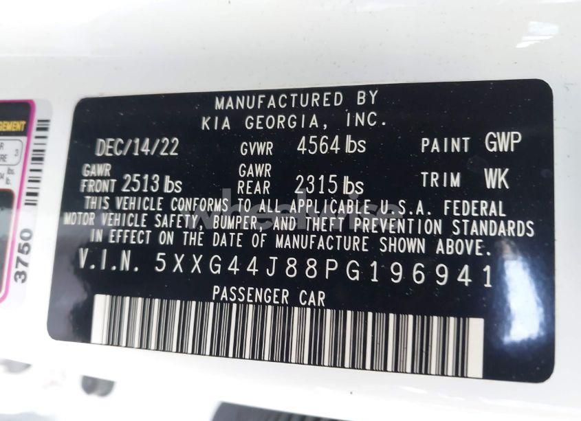 Photo 9 of 2023 Kia K5 GT (VIN 5XXG44J88PG196941)