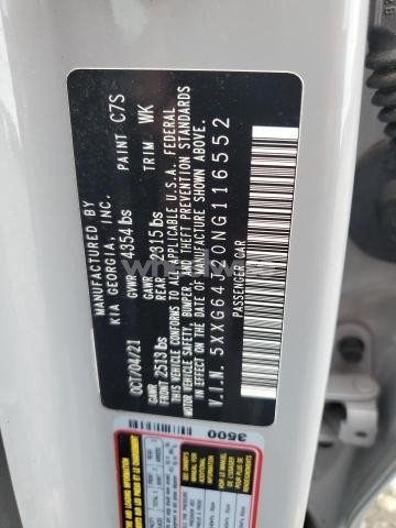 2022 KIA K5 GT LINE (VIN 5XXG64J20NG116552) main photo