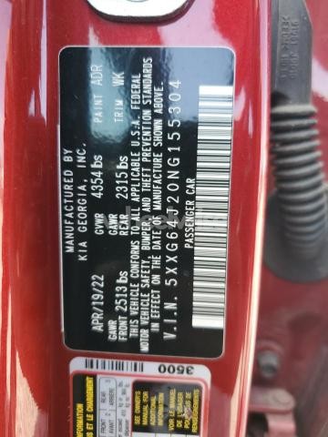 Photo 9 of 2022 KIA K5 GT LINE (VIN 5XXG64J20NG155304)