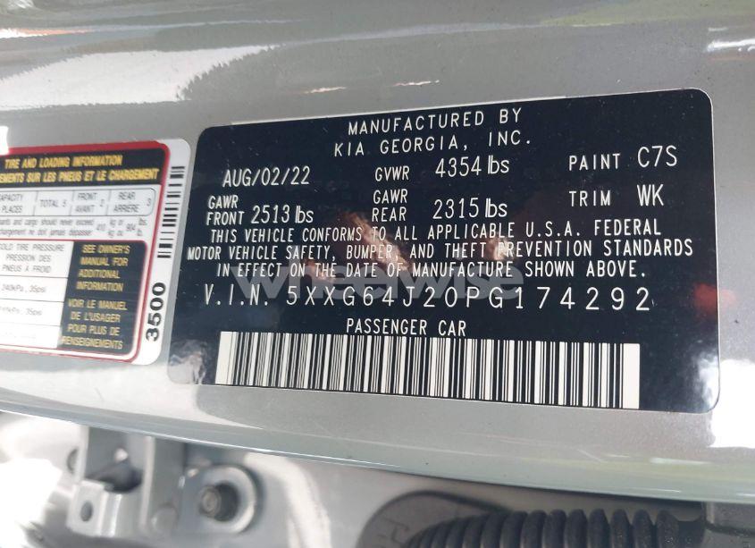 Photo 9 of 2023 Kia K5 GT-LINE (VIN 5XXG64J20PG174292)