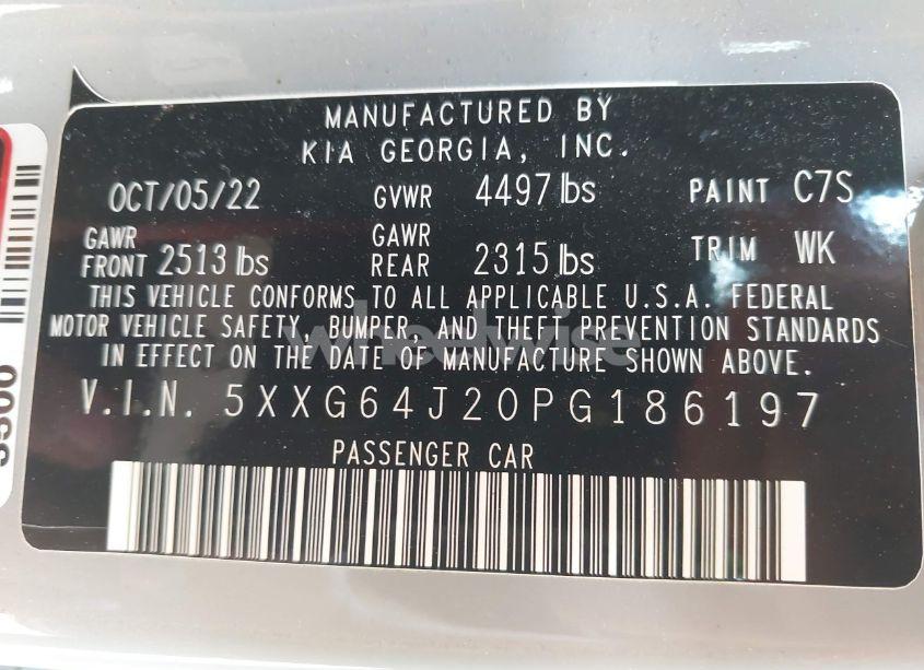 Photo 9 of 2023 Kia K5 GT-LINE (VIN 5XXG64J20PG186197)