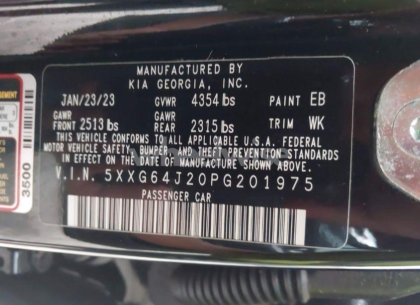 Photo 9 of 2023 Kia K5 GT-LINE (VIN 5XXG64J20PG201975)