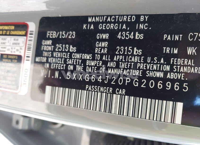 Photo 9 of 2023 Kia K5 GT-LINE (VIN 5XXG64J20PG206965)