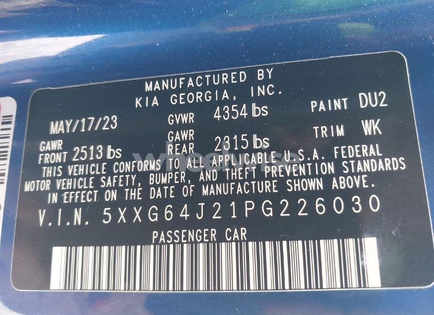 Photo 9 of 2023 Kia K5 GT-LINE (VIN 5XXG64J21PG226030)