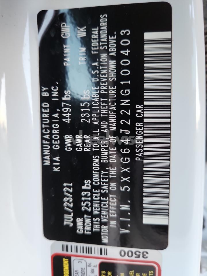 Photo 12 of 2022 KIA K5 GT LINE (VIN 5XXG64J22NG100403)