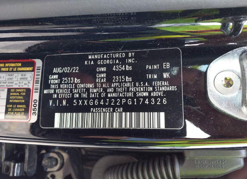 Photo 9 of 2023 Kia K5 GT-LINE (VIN 5XXG64J22PG174326)