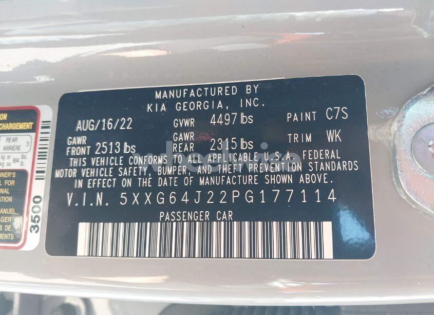 Photo 9 of 2023 Kia K5 GT-LINE (VIN 5XXG64J22PG177114)