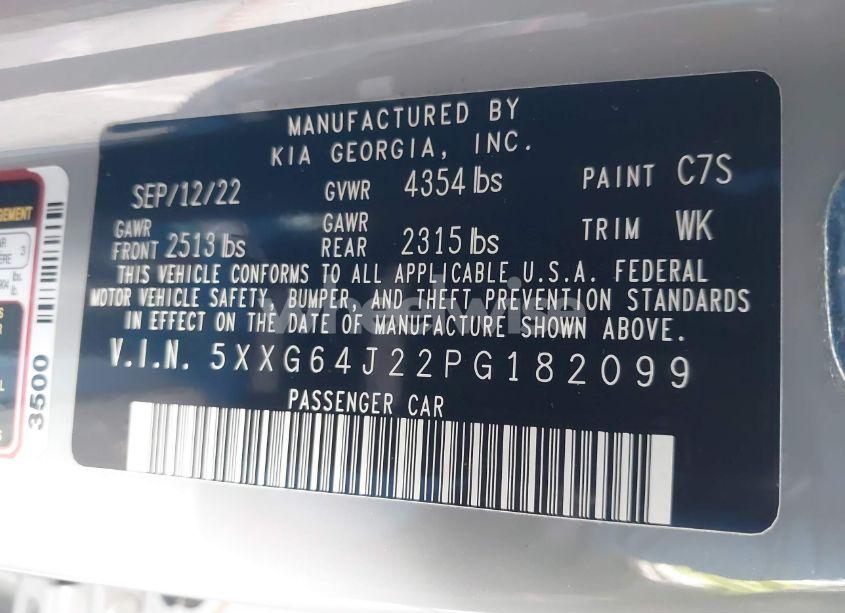 Photo 9 of 2023 Kia K5 GT-LINE (VIN 5XXG64J22PG182099)
