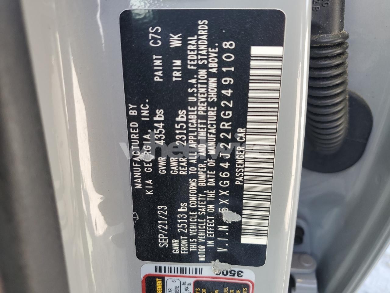 Photo 12 of 2024 KIA K5 GT LINE (VIN 5XXG64J22RG249108)