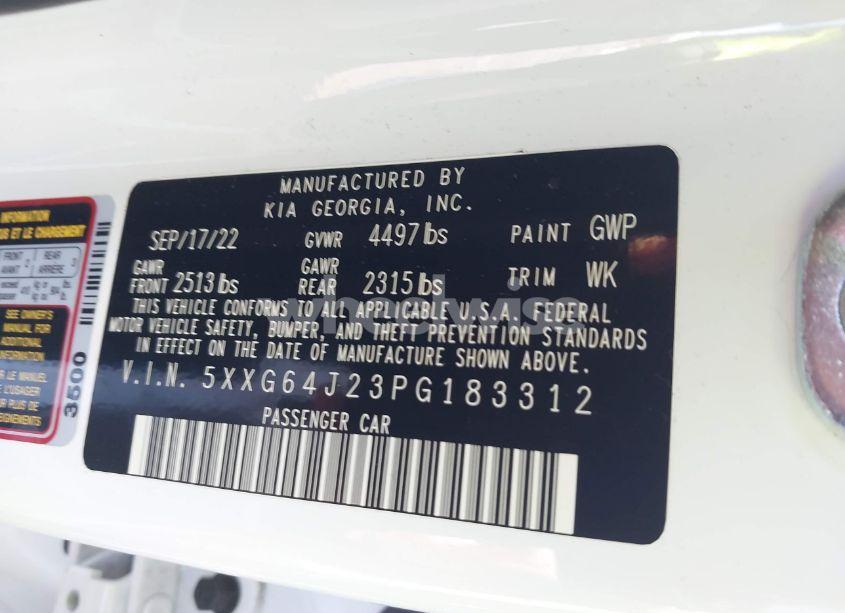 Photo 9 of 2023 Kia K5 GT-LINE (VIN 5XXG64J23PG183312)